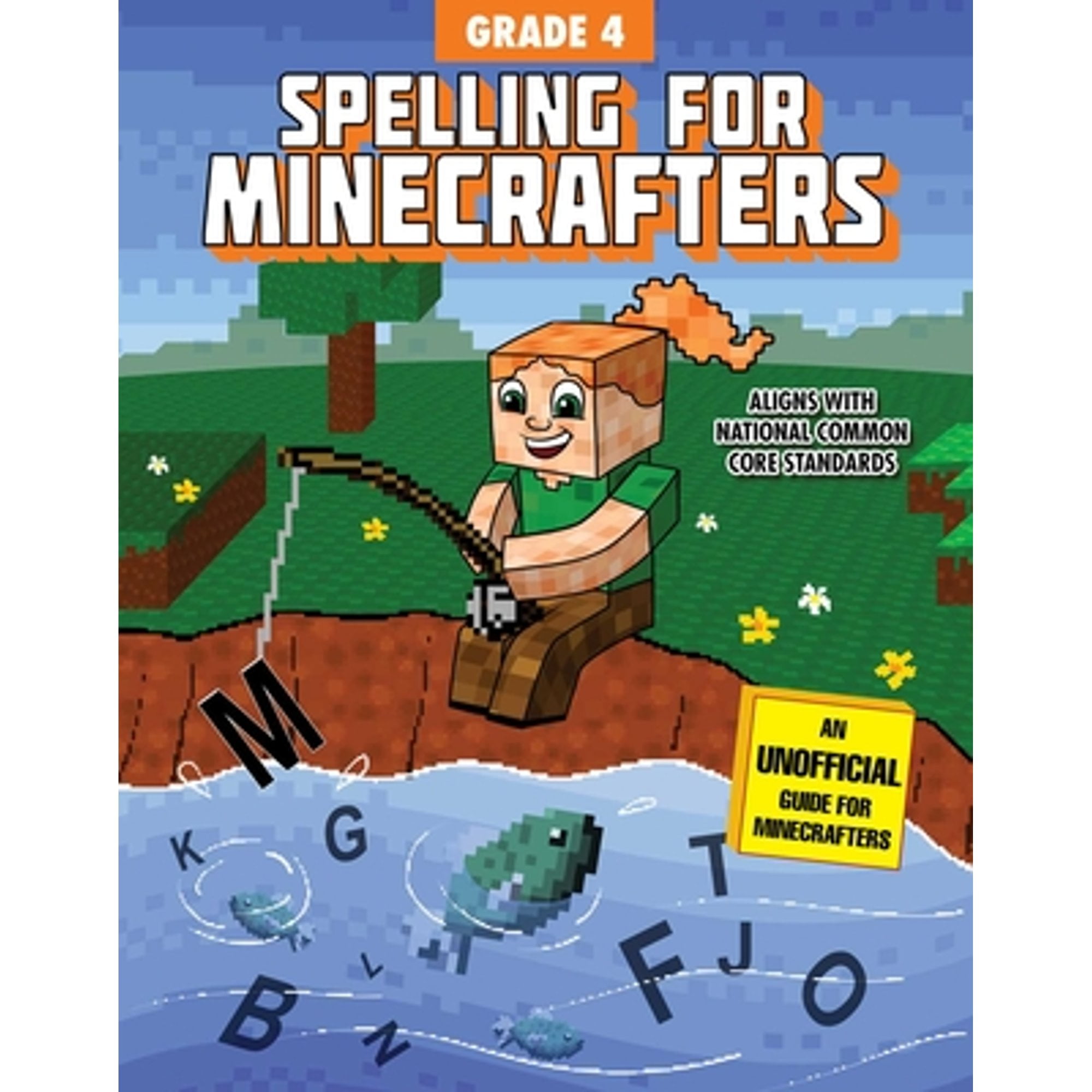 Pre-Owned Spelling for Minecrafters: Grade 4 (Paperback) by Sky Pony Press