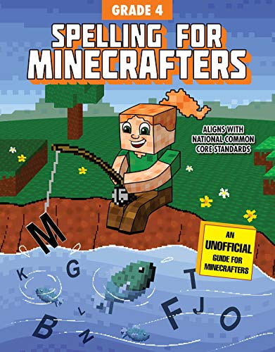 Pre-Owned Spelling for Minecrafters: Grade 4 (Paperback) by Sky Pony Press