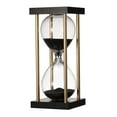 thumbnail image 1 of Spellman 15-minute Hourglass - Black Sand, Clear, 1 of 2