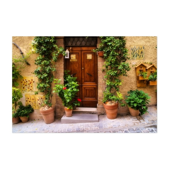 Spello - The Most Beautiful Village of Italy - The Flower Town 1 - Spello Umbria Italy Photography Rustic Architecture Botanical Farmhouse Floral Vintage Unframed Wall Art Print 4 x 6 inches