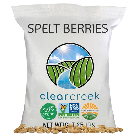 Spelt Berries | 25 LBS | Washington State Grown | Non-GMO | Non-Irradiated