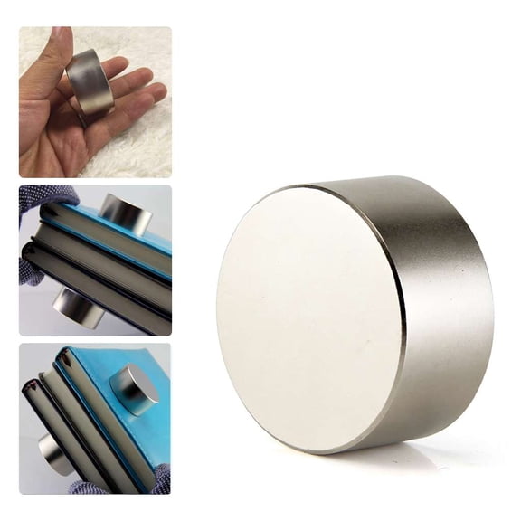 Spencer 1.6 x 0.8 Inch Super Strong Neodymium Rare Earth Disc Magnet, Permanent Magnet Disc, Powerful Round Magnets for Fridge, DIY, Scientific, Craft and Office, 1PC
