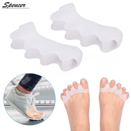 Spencer 1 Pair Silicone Gel Toe Bunion Toe Separators Hallux Valgus Footful Foot Pain Relief Splint Spacer Alignment for Men and Women