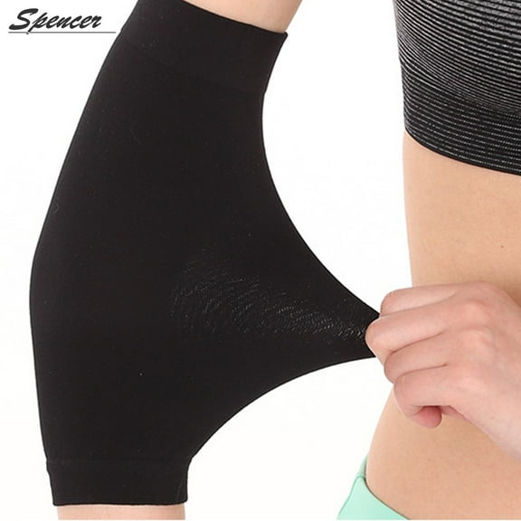 Spencer 1 Pair Tattoo Cover Up Compression Sleeves Concealer Support Sport Elbow guard Sleeves for Men & Women (Black)