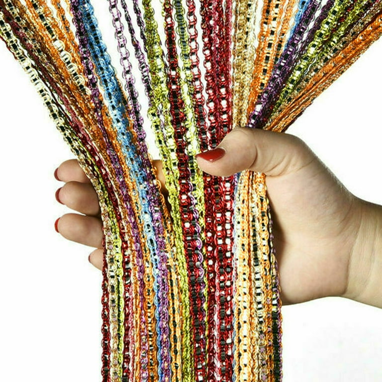 Matt Door String Curtains, Beaded Divider, Polyester Decorative