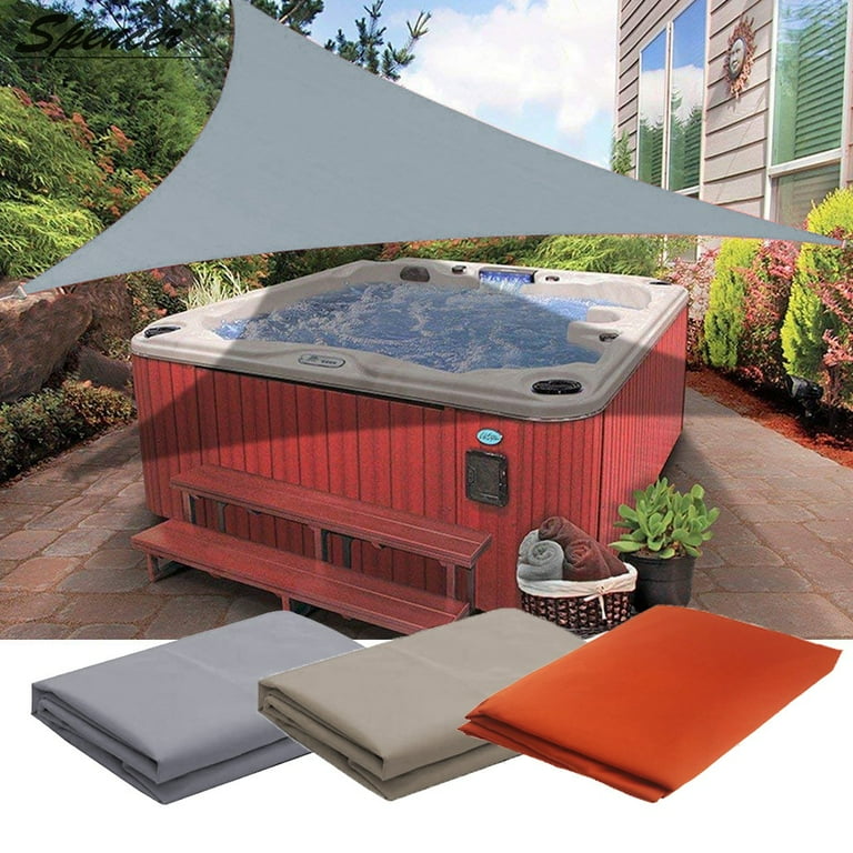Spencer 11.8 x 11.8 x 11.8 Triangle Sun Shade Sail UV Blocking Fabric for Outdoor Patio Garden Canopy Cover