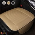 thumbnail image 1 of Spencer 1PC Car Seat Cushion Breathable Car Interior Seat Cover Cushion PU Leather 3D Front Pad Mat for Auto Supplies Office Chair "Beige", 1 of 9