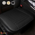 thumbnail image 1 of Spencer 1PC Car Seat Cushion Breathable Car Interior Seat Cover Cushion PU Leather 3D Front Pad Mat for Auto Supplies Office Chair "Black", 1 of 9