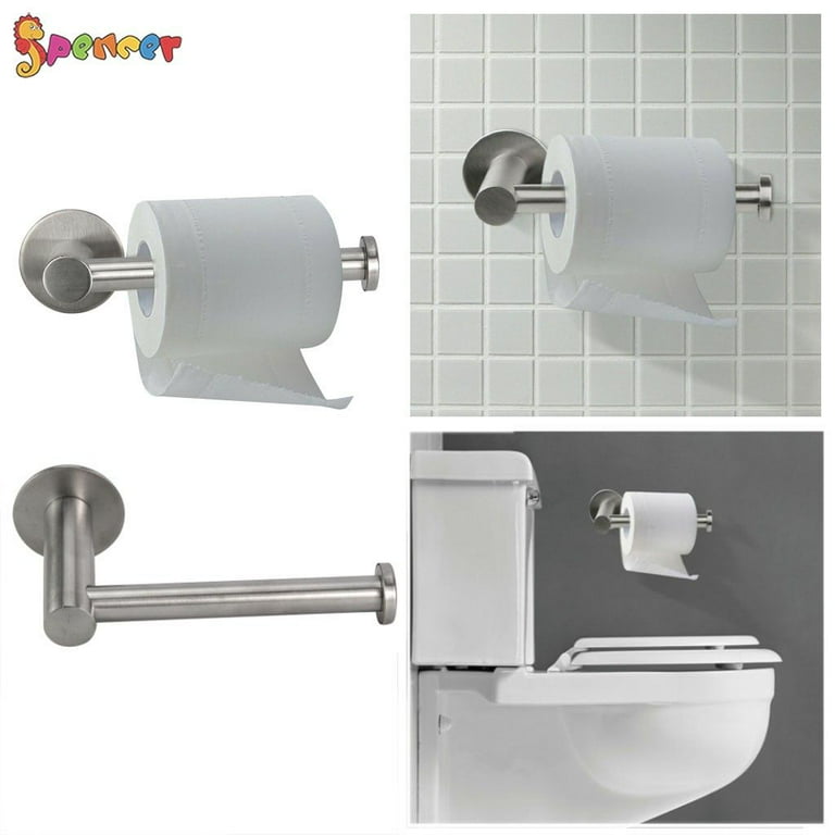 Wall Mounted White Toilet Paper TP Roll Holder Rack Bathroom Tissue Dispenser Wall Mounted White Toilet Paper TP Roll Holder Rack Bathroom Tissue Dispenser