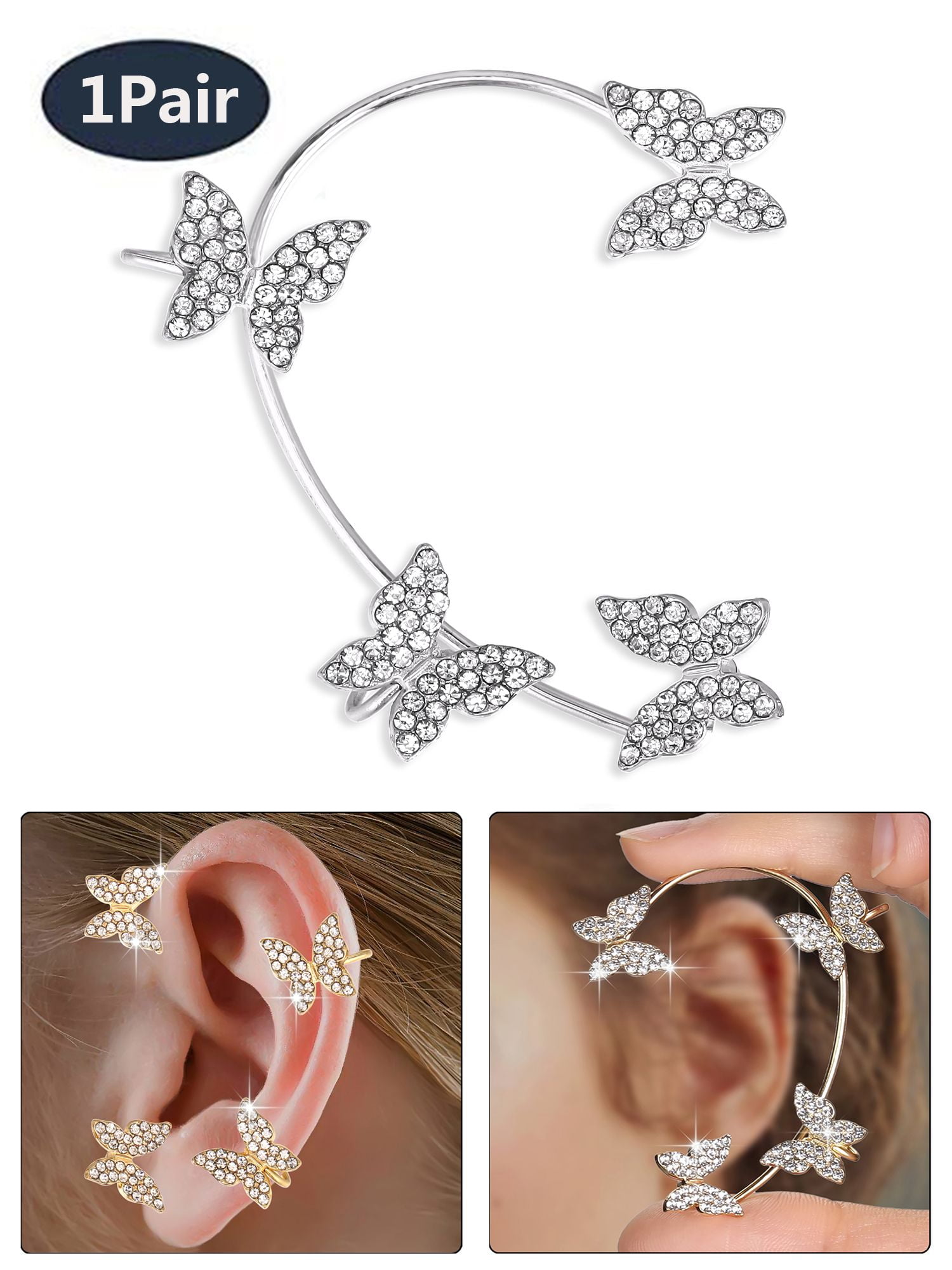 24 Pieces Gold Adjustable Ear Wire Screw on Clip On Earrings Ear Studs -  Walmart.ca