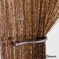 thumbnail image 1 of Spencer 1x2M Door String Curtain Drops Beads Wall Panel Fringe Window Room Divider Strip Tassel for Wedding Home Decoration "Light Coffee", 1 of 6