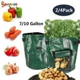 thumbnail image 1 of Spencer 2/4 Pcs Potato Grow Bags 10 Gallon Heavy Duty Thickened Growing Bags Planting Pots Container Garden Vegetable Planter, 1 of 8