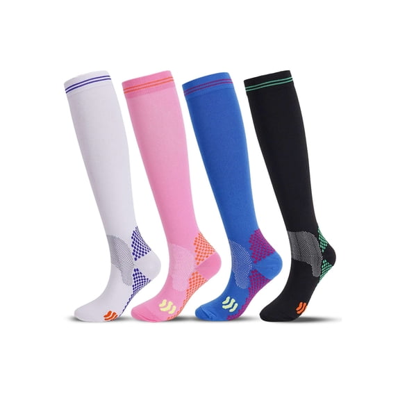 Spencer 2 Pack Compression Socks for Women & Men Socks, Unisex Sizing 15-20 mmHg Knee High Socks, M-XL