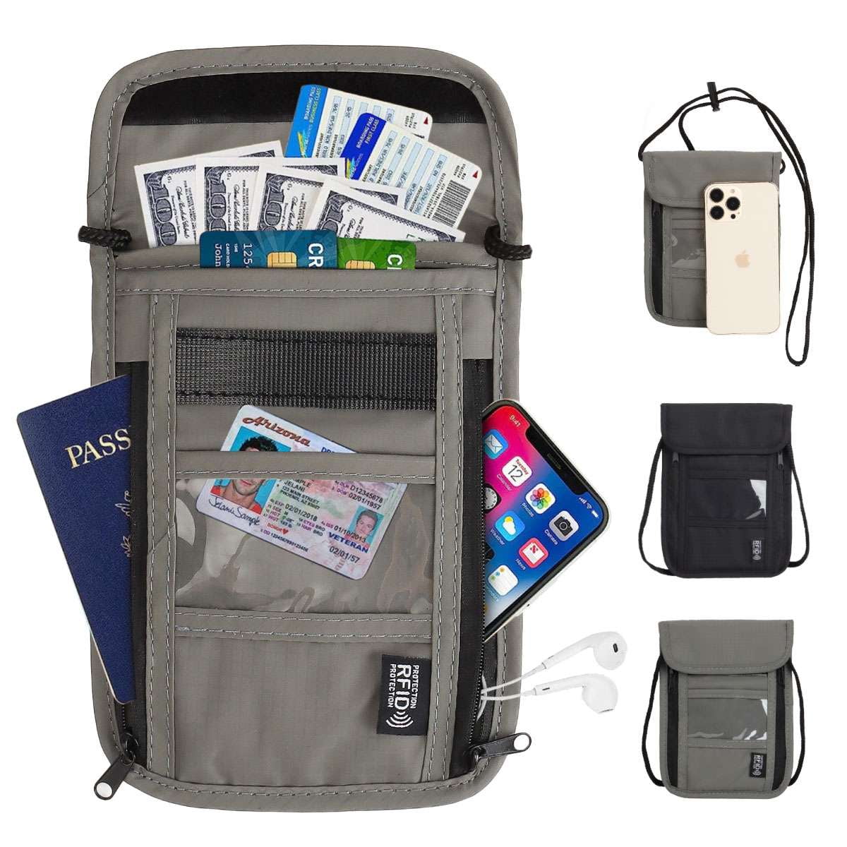 Neck Pouch Travel Security Pouch Spencer Pack Neck Wallet Passport