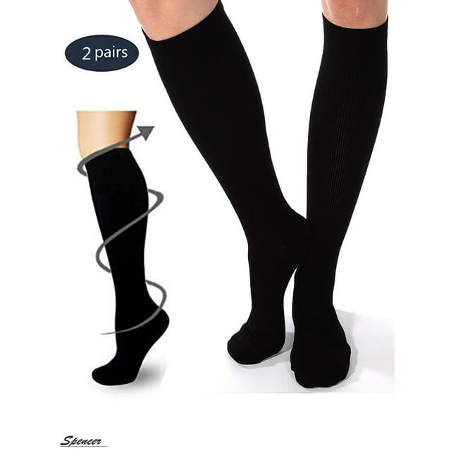 Spencer Extra Large Cotton Knee High Graduated Compression Socks for