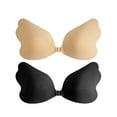 thumbnail image 1 of Spencer 2 Pairs Women's Backless Strapless Bra, Adhesive Bra Reusable Sticky Invisible Push up Bras for Women, 1 of 11