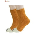 thumbnail image 1 of Spencer 2 Pairs Women's Cute Cat Claw Fluffy Cozy Slipper Sock Winter Warm Plush Coral Fleece Socks Sleep Floor Socks for Christmas Gifts "#A", 1 of 9