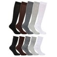 thumbnail image 1 of Spencer 2 Pairs Women's Slouch Socks Knit Extra Long Scrunch Knee High Sock Leg Warmer Boot Socks for Girls (Black+Gray), 1 of 11