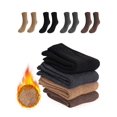 thumbnail image 1 of Spencer 2 Pairs Wool Socks for Men, Thick Winter Hiking Socks, Warm Breathable Crew Mens Socks, Black, 1 of 10