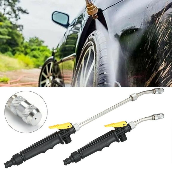 Spencer 2 in 1 High Pressure Power Washer Spray Nozzle Water Hose Clean Wand Attachment Garden Hose for Car Window Glass Cleaning Tool "30cm"