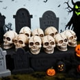 thumbnail image 1 of Spencer 20 PCS Halloween Mini Skull Heads Decoration, Miniature Decorative Skulls Halloween DIY Resin Skeleton Head Figurines for Halloween Vase Filler Trick Toy Party Table Decor, 1 of 9