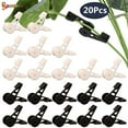 thumbnail image 1 of Spencer 20 Pieces Plant Stem Trainer Clips, 360 Degree Adjustable Low Stress Training Plant Branches Bender (White), 1 of 8