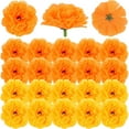thumbnail image 1 of Spencer 20Pcs Artificial Marigold Flower Heads Petals Yellow Silk Cloth Flowers Decorations for Baby Shower Wedding Party Day of the Dead DIY Wreath Garland, 1 of 9