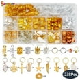 thumbnail image 1 of Spencer 238 Pieces Braiding Hair Rings, 20 Style Hair Jewelry for Women Braids Hair Clips Pendant Rings Headband Accessories, 1 of 8