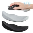 thumbnail image 1 of Spencer 2PCS Ergonomic Mouse Wrist Rest Support Silicone Gel Palm Rest Support Sliding Pad for Office Work, Typing, Gaming, Coding, Pain Relief, Gray, 1 of 10