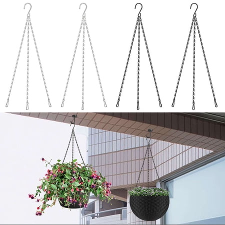 Spencer 2Pcs 16 Inch Hanging Basket Chains Flower Plant Pot Replacement Chain Hanger for Bird Feeders, Planters, Lanterns, Wind Chimes and Ornaments