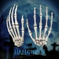 thumbnail image 1 of Spencer 2Pcs Halloween Skeleton Hands Decoration Realistic Life Size Plastic Hand Skeleton Haunted House Scary Props Decor, 1 of 9