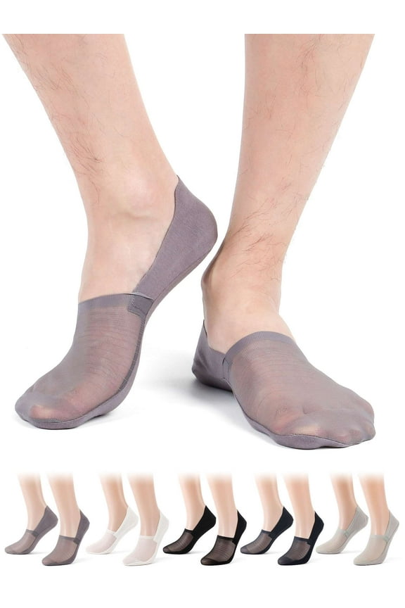 3 Pack No Show Socks for Men and Women, Non Slip Low Cut Socks Invisible Ice Silk Breathable Socks Summer Hidden Socks for Flats