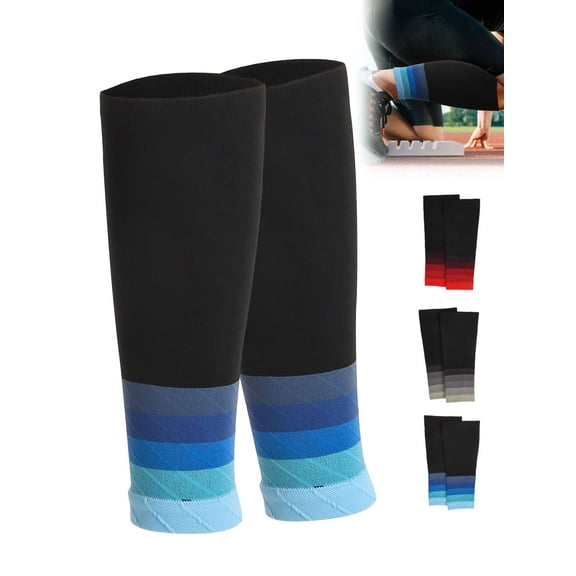 Spencer 3 Pairs Calf Compression Sleeves for Men and Women, Footless Compression Socks Support Runners Leg Sleeve Sleeve Shin Splints Pain Relief