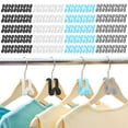 thumbnail image 1 of Spencer 30PCS Clothes Hanger Connector Hooks, Mini Cascading Hanger Hooks for Velvet Huggable Hangers, Wooden Hangers, Heavy Duty Space Saving for Closet (Gray), 1 of 8