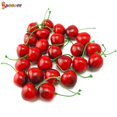 thumbnail image 1 of Spencer 30Pcs Artificial Simulation Red Black Cherries, Lifelike Fake Fruit Cherry Model for Home Kitchen Party Decoration Desk Ornament, 1 of 7