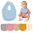 thumbnail image 1 of Spencer 4 Pack Baby Bibs Infant Cotton Bibs Lap-shoulder Drool Cloths Bibs for Unisex Boys Girls Teething and Drooling, One Size, 1 of 9