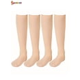 thumbnail image 1 of Spencer 4 Pairs Women's Opaque Plush Fleece Lined Knee High Socks Winter Warm Crew Boots Trouser Socks "Apricot", 1 of 8