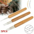 thumbnail image 1 of Spencer 5Pcs Bamboo Handle Dreadlock Crochet Hook Needle Tool Braiding Hair Making Tool for Braid Craft, 1 of 8