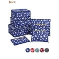 thumbnail image 1 of Spencer 6Pcs Travel Luggage Storage Bag Portable Organizer Pouch Waterproof Clothes Packing Cubes Suitcase（Navy Blue）, 1 of 6
