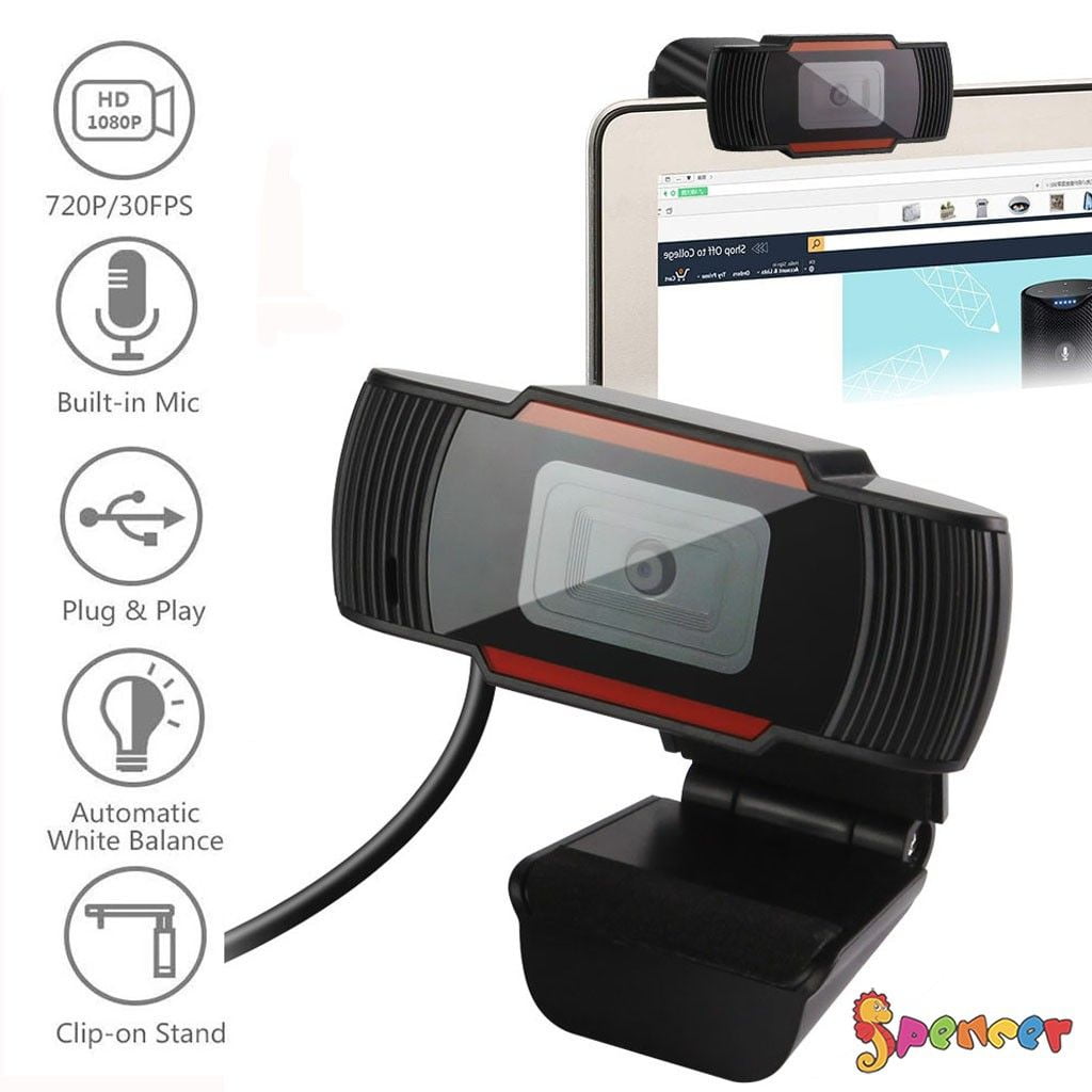 Normal Web Camera Spencer 720P Web Cam HD Camera Webcam Rotatable USB 2.0/3.0 Computer ...