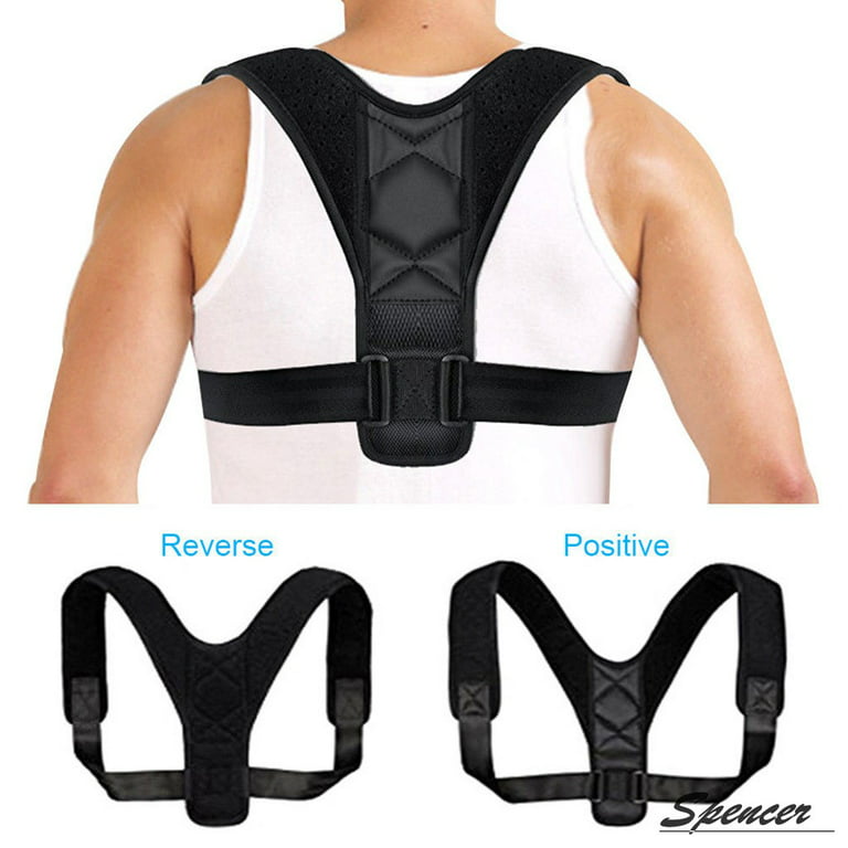 Spencer Adjustable Back Posture Corrector for Men & Women, Back Brace &  Shoulder Support Trainer for Pain Relief Improve Thoracic Kyphosis Size  XL 