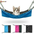 thumbnail image 1 of Spencer Adjustable Cat Hammock Bed for Cage, Comfortable Hanging Pet Hammocks for Cats Ferret Puppy Other Small Animals, 22 x 16.5 inch "Blue", 1 of 8