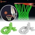 thumbnail image 1 of Spencer Amazing Glow In The Dark Light Sun Powered Basketball Hoop Replacement Net Shoots Training （Green）, 1 of 8