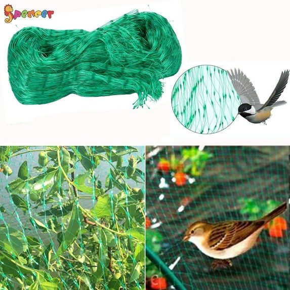 Spencer Anti Bird Netting for Garden, Reusable Garden Netting Pest Barrier, Plant Netting Mesh Net Protect Fruit Trees Seedlings Plants Against Birds, Squirrels, Cicadas, Rodents "5X5M"