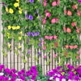 thumbnail image 1 of Spencer Artificial Hanging Plant Flowers 3ft Fake Ivy Vine Silk Ivy Leaves for Wall House Room Patio Indoor Outdoor Home Shelf Office Decor, Pink, 1 of 10