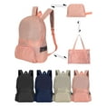 thumbnail image 1 of Spencer Backpack Purse for Women Men, Waterproof Foldable Backpacks Casual Packable Shoulder Bags Travel Hiking Cycling Daypack, Pink, 1 of 9
