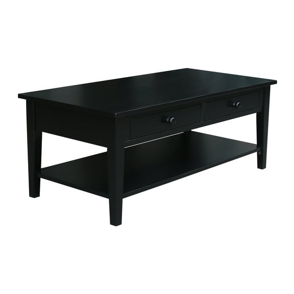 Spencer Black Wood Coffee Table