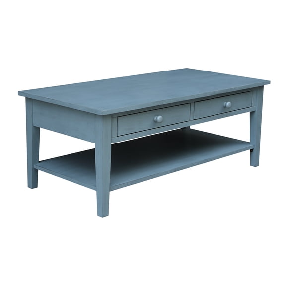 Spencer Blue Wood Coffee Table