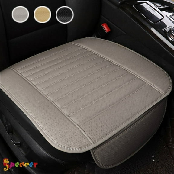 Spencer Breathable Car Leather Seat Cushion, Grey