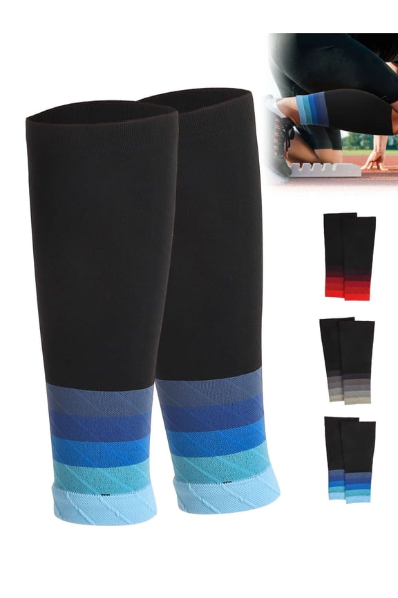 Calf Compression Sleeves for Men and Women, Footless Compression Socks Support Runners Leg Sleeve Sleeve Shin Splints Pain Relief